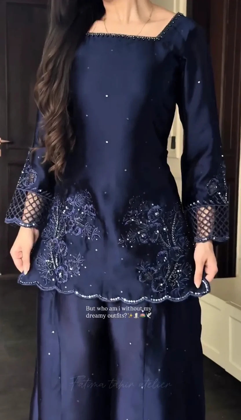 Women Embroidered Stitched 3 Piece
