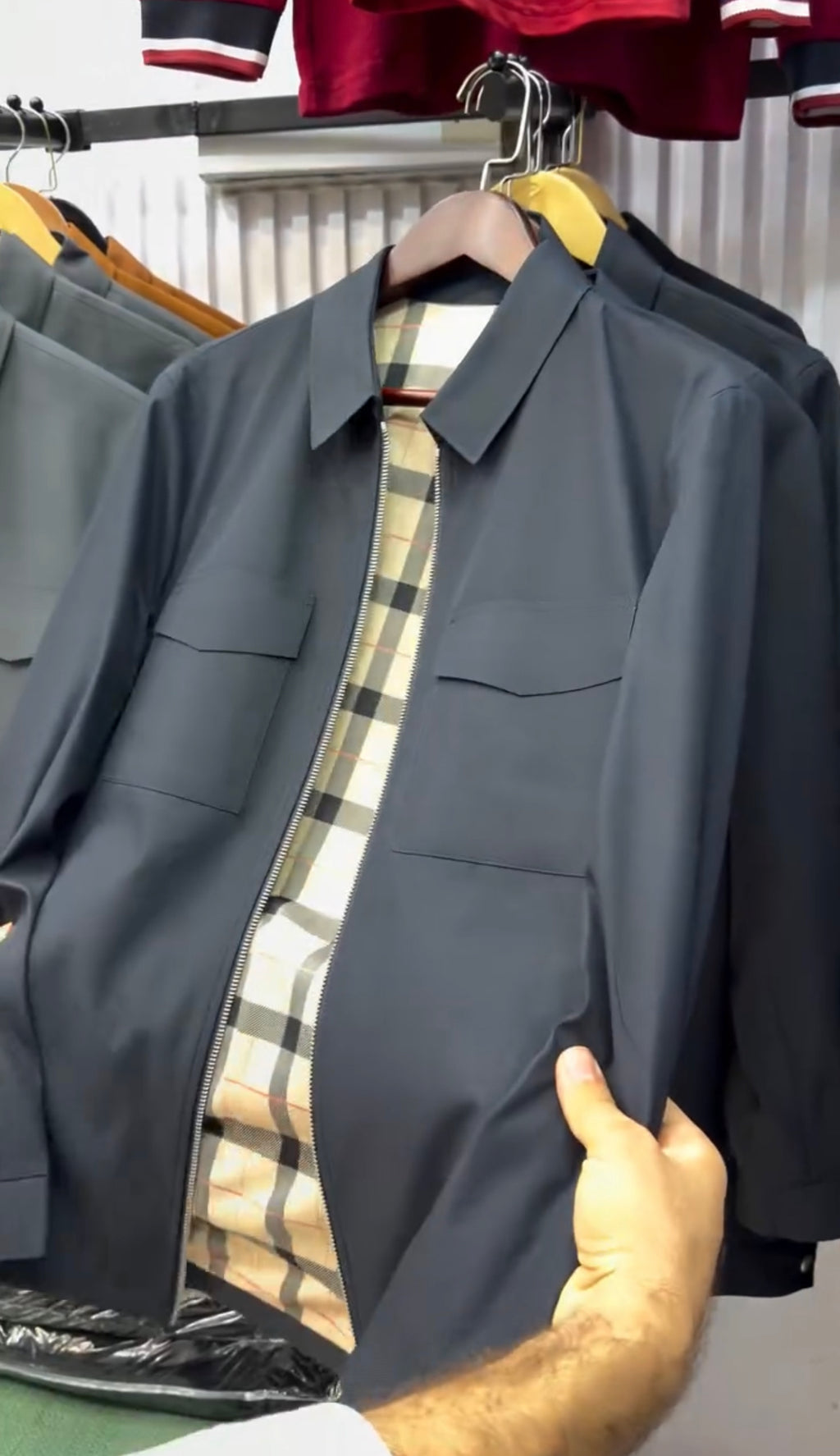 Men's Pocket Zipper Jacket