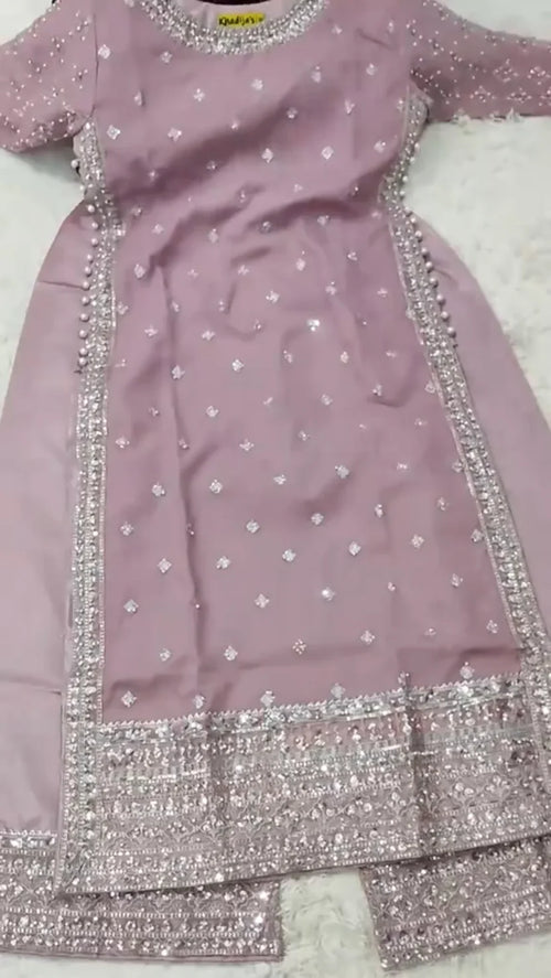 Elegant 3 Piece Women Stitched Dress