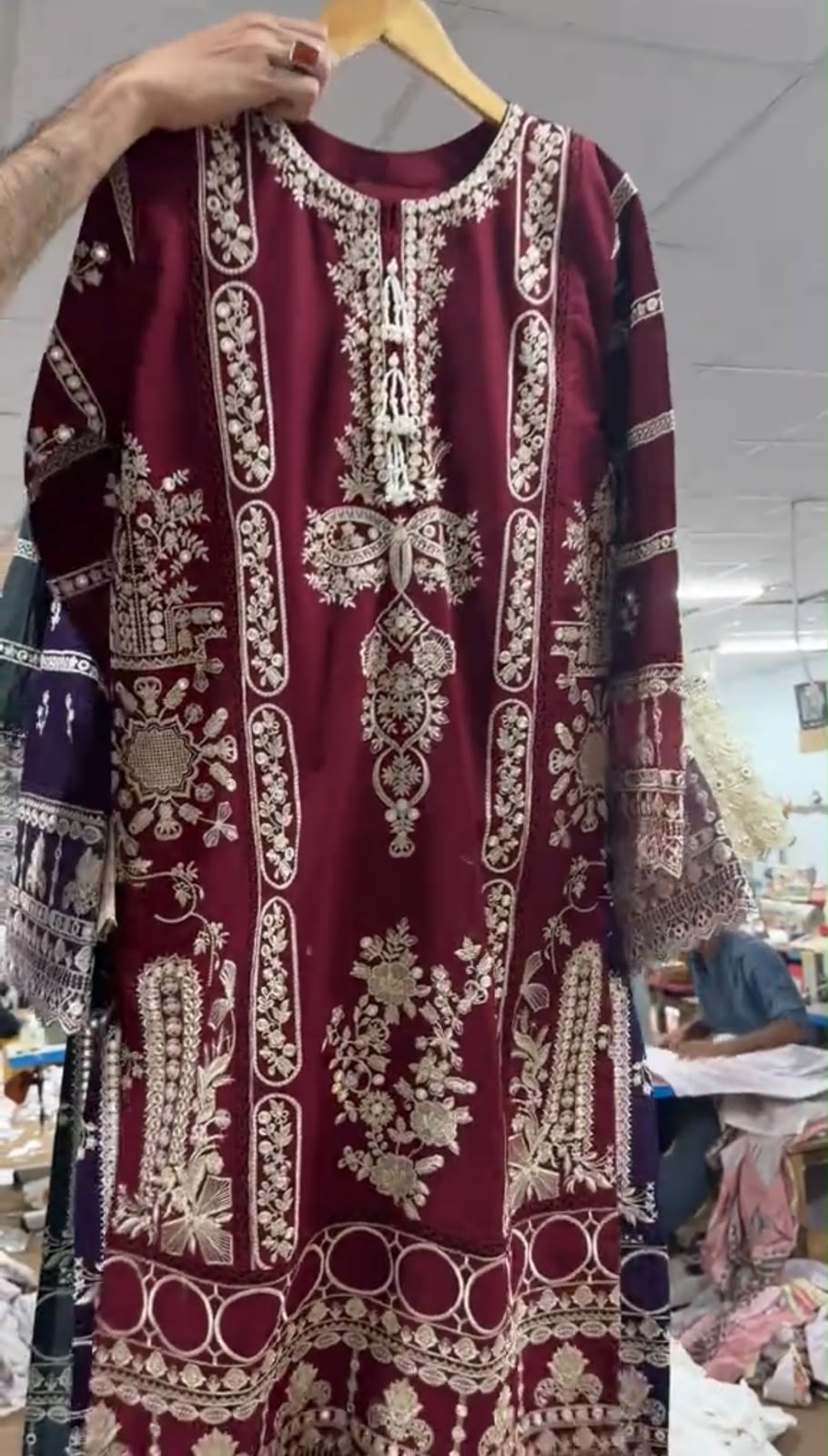 Women 3 Piece Embroidered Suit
