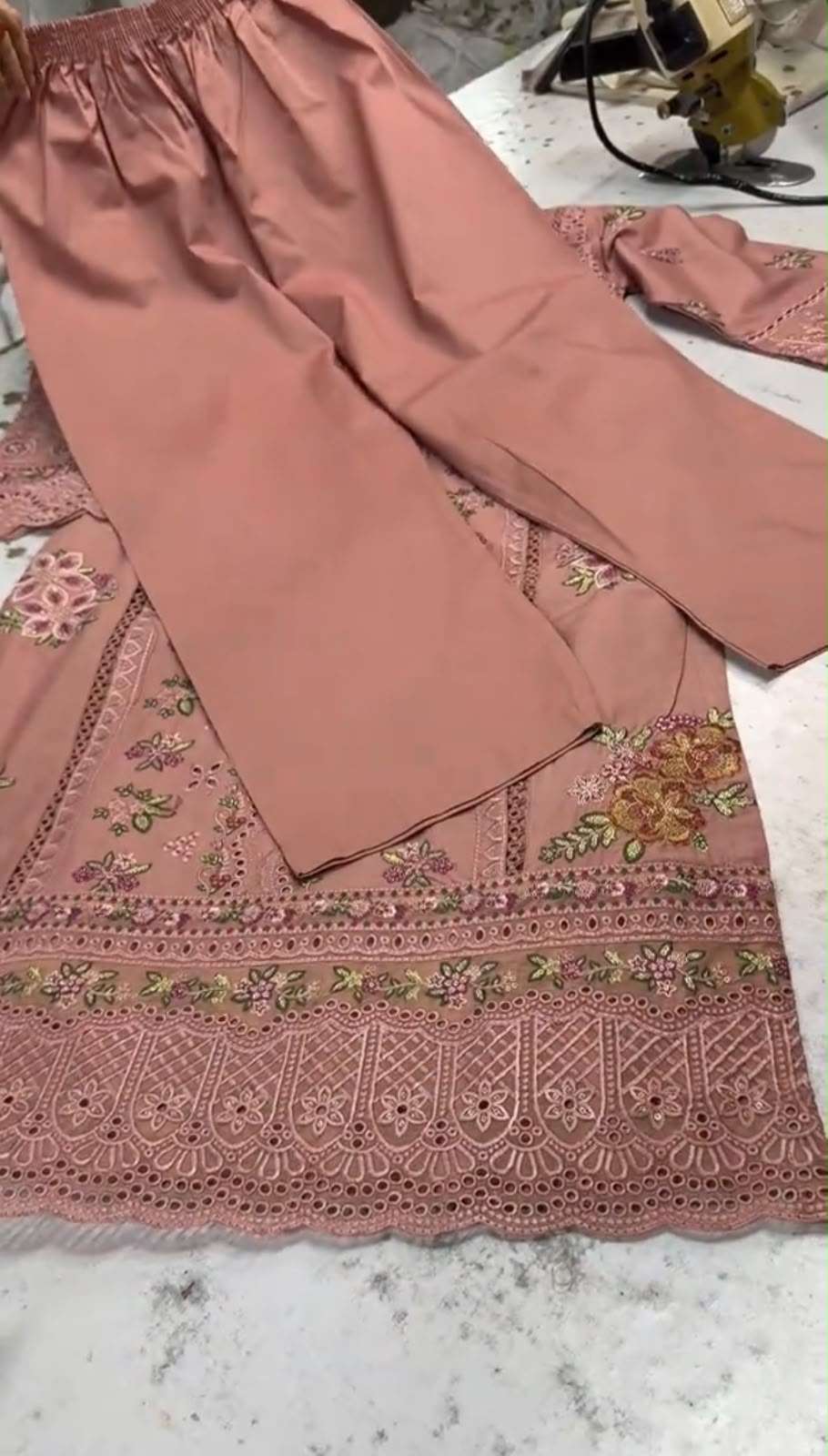 Women Embroidered 3 Piece Suit