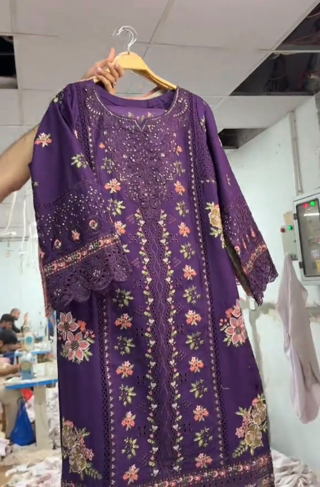 Women Embroidered 3 Piece Suit