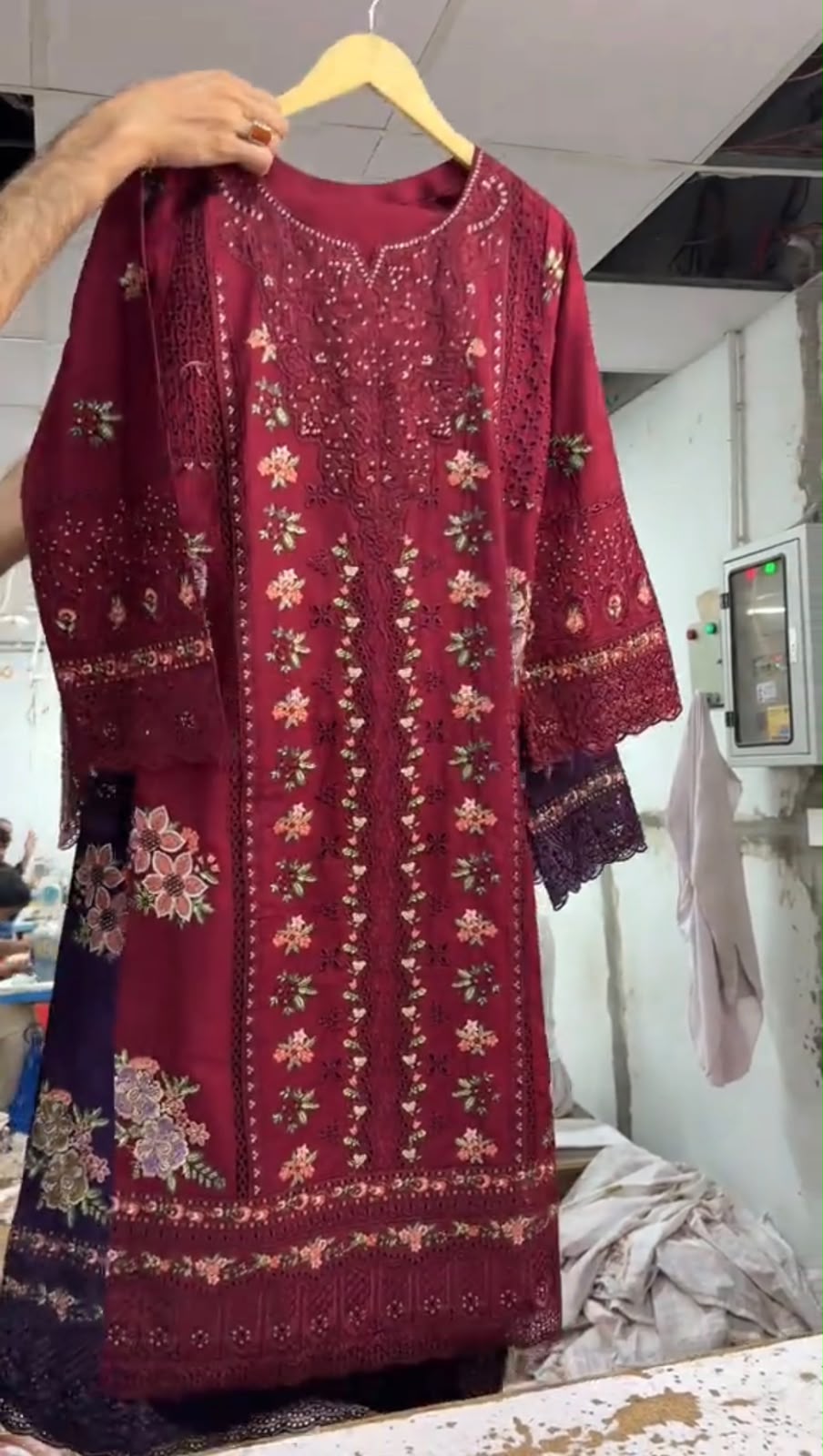 Women Embroidered 3 Piece Suit