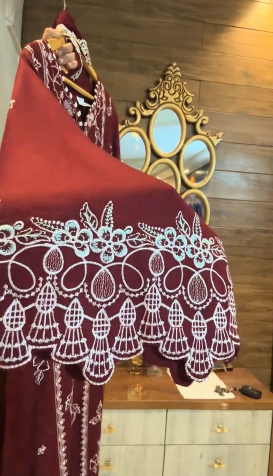 Dhanak 3 Piece Full Embroidered