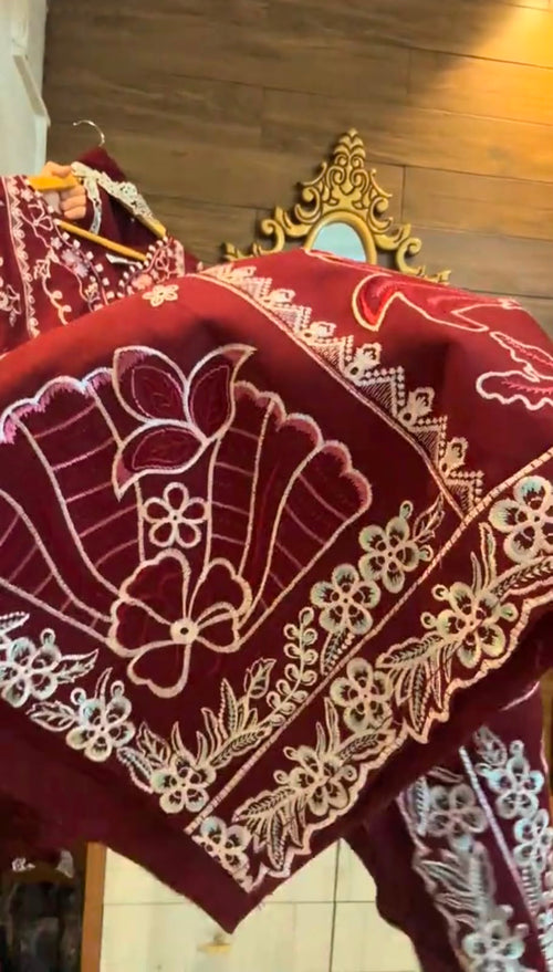 Dhanak 3 Piece Full Embroidered