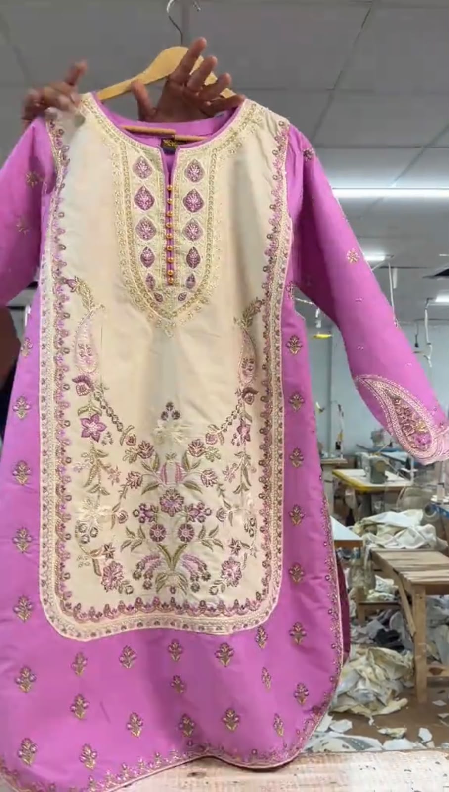 Women Embroidered 3 Piece Dress