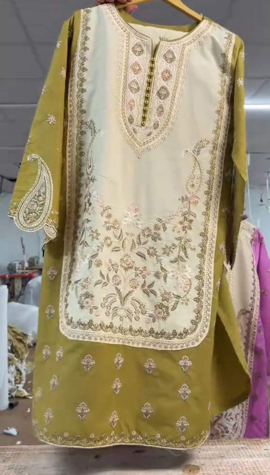Women Embroidered 3 Piece Dress