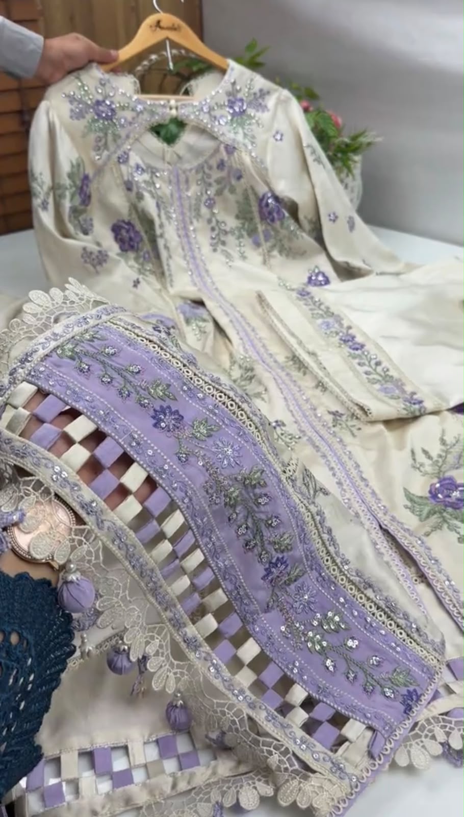 Women Embroidered Shamoze Silk Dress