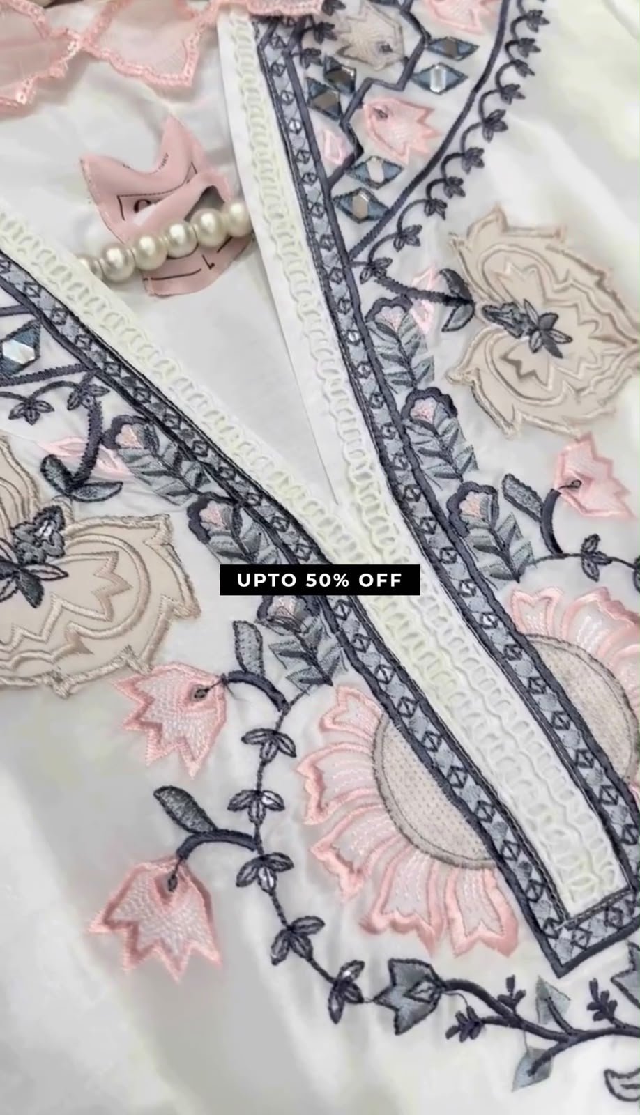 Women Embroidered 3 Piece Dress