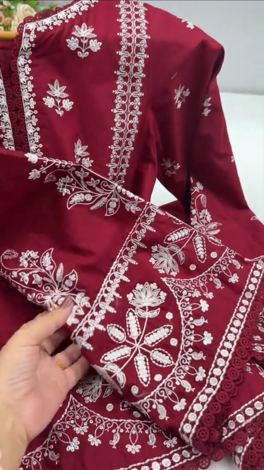 Kaftan 2 Piece Embroidered Dress