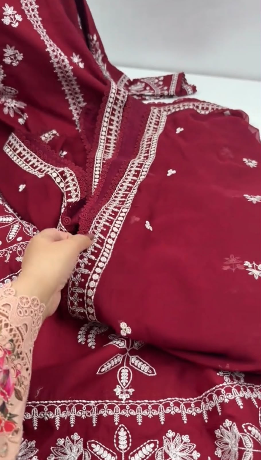 Kaftan 2 Piece Embroidered Dress