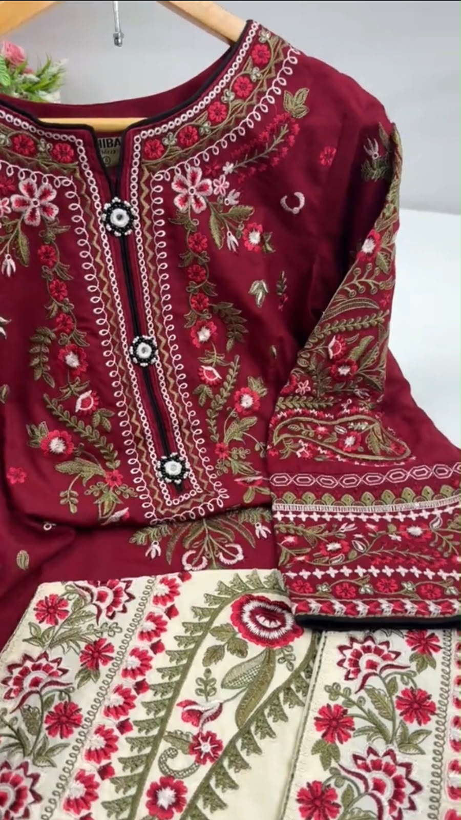 Dhanak 2 Piece Embroidered Dress