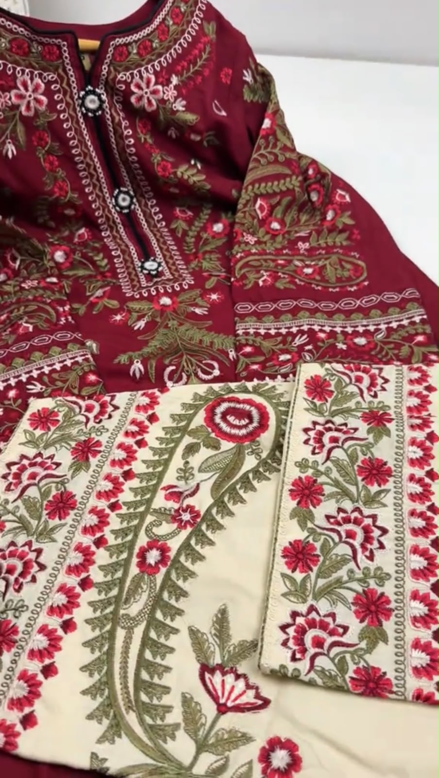 Dhanak 2 Piece Embroidered Dress