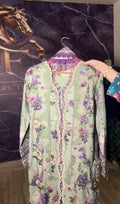 Women Embroidered Stitched 3 Piece Dress