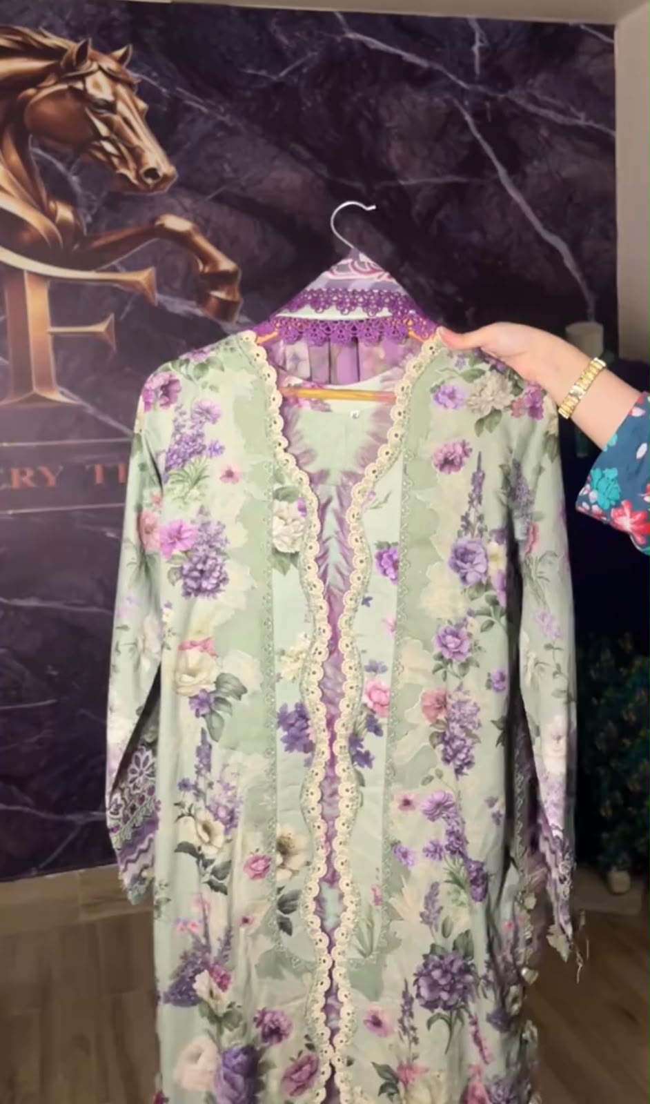 Women Embroidered Stitched 3 Piece Dress