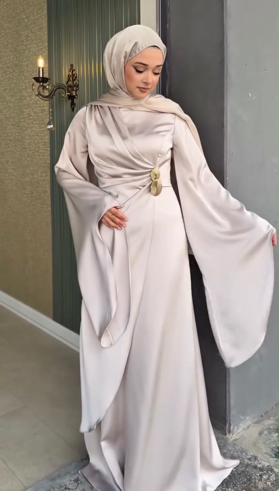 Women Stylish Full Abaya With Scarf