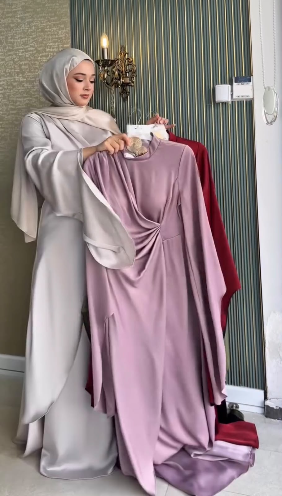 Women Stylish Full Abaya With Scarf