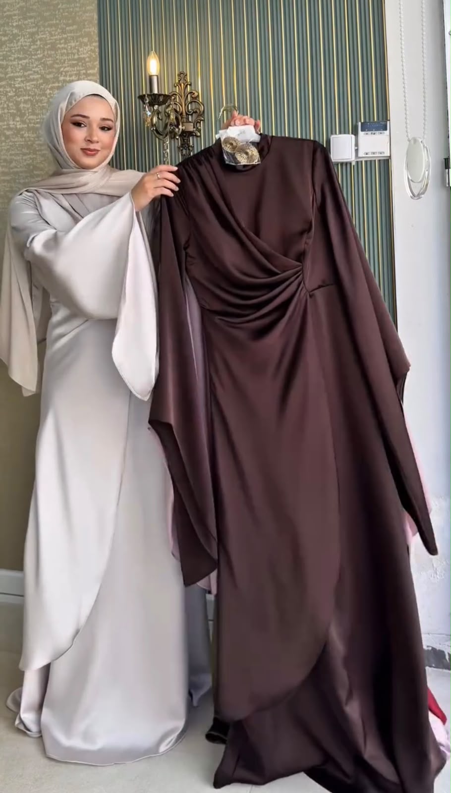 Women Stylish Full Abaya With Scarf