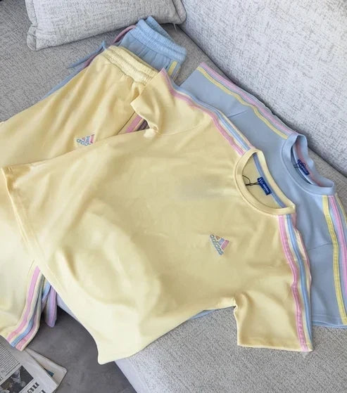 Pack Of 3 Pastel Strip Track Suit